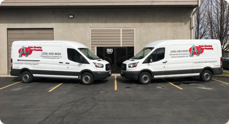 Drain Cleaning & Plumbing Service Van