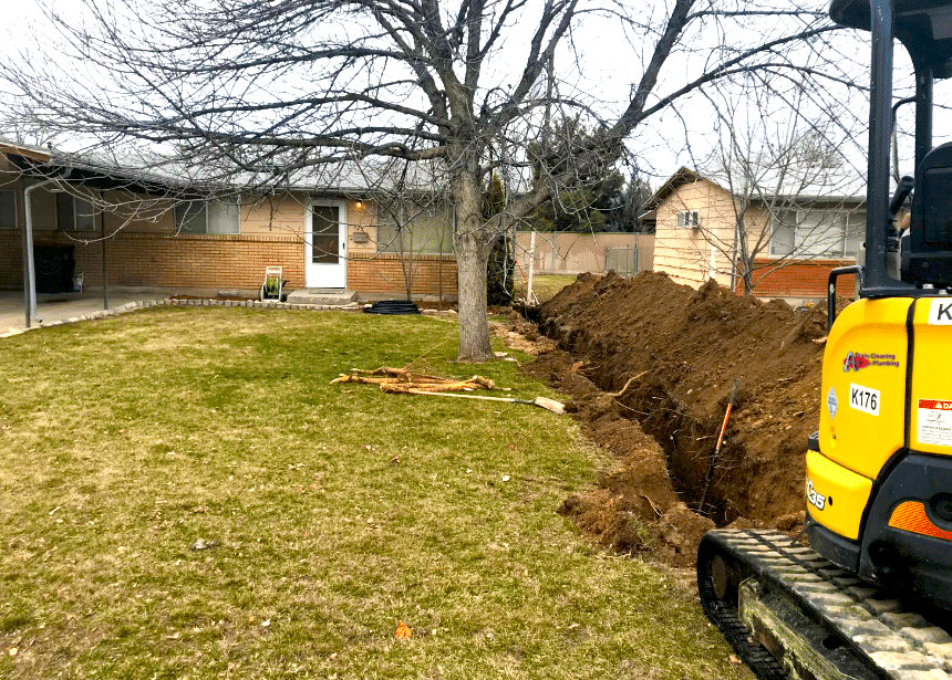 Sewer-line-repair-trenchless-and-excavated-trench