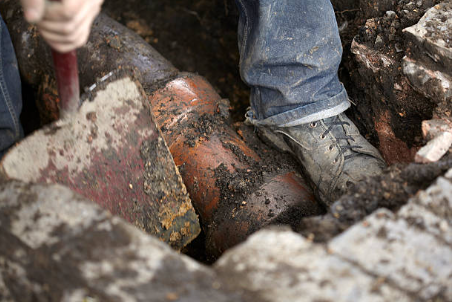 main sewer line clogs