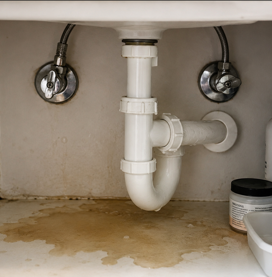 Water Under My Bathroom Sink